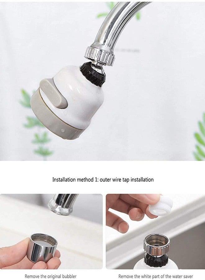 SIYANSHU Faucet Extender,3 Modes Position Adjustable Sink Faucet Sprayer Head,High Water Flow Tap Water Head for Home Kitchen Bathroom,Booster Shower Water Saver Pack of-1 - Image 5